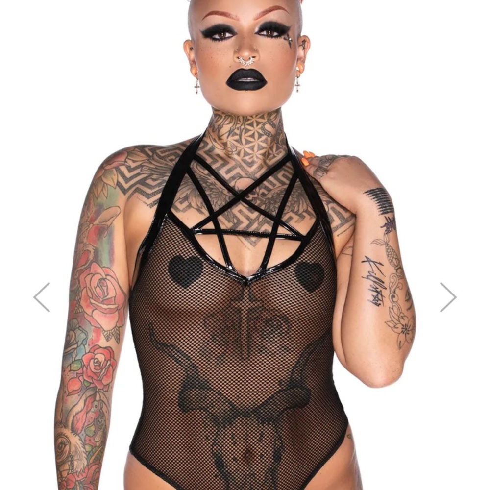 Killstar shot through the heart bodysuit